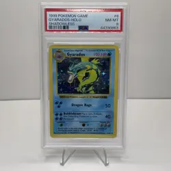 1999 Pokemon Base Set Gyarados #6 Shadowless Holo PSA 8 Near Mint-Mint - Image 5