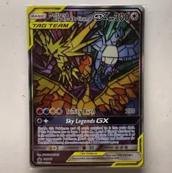 Sealed Pokemon TCG Moltres Zapdos Articuno GX SM210 Stained Glass Promos Holo - Image 1