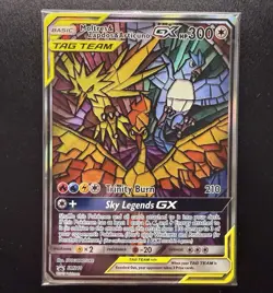 Sealed Pokemon TCG Moltres Zapdos Articuno GX SM210 Stained Glass Promos Holo - Image 2