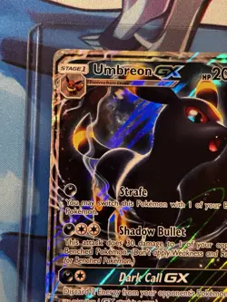 2017 Umbreon GX Black Star Promo SM36 LP Pokemon UR Sun & Moon Ultra Rare - Image 3