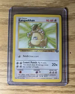 Pokemon TCG Kangaskhan 21/64 Jungle Rare Regular Basic 90 HP 1999 - Image 1