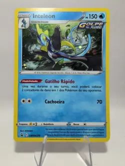 Inteleon SWSH279 Cosmos Holo Black Star Promo Pokemon TCG LP - Image 1