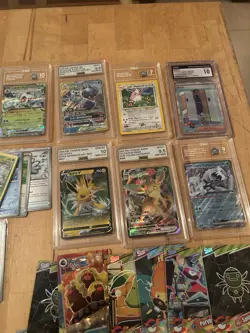 HUGE LOT OF POKEMON SLABS/ EIF orgin 4.0/ GEM 4/ EXs with megas/and more! - Image 2