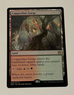 MTG Copperline Gorge - Phyrexia: All Will Be One LP - Image 1