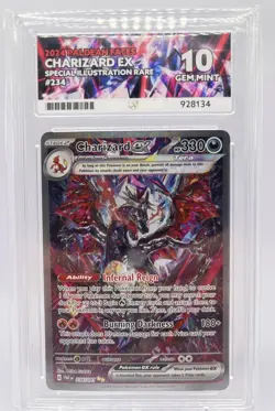 Charizard Ex Paldean Fates 234/091 ACE 10 Perfect Sub Grades Pokemon Card - Image 1