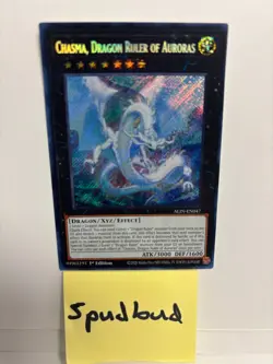 Chasma, Dragon Ruler of Auroras Secret Rare ALIN-EN047 NM 1st Edition Yu-Gi-Oh! - Image 1