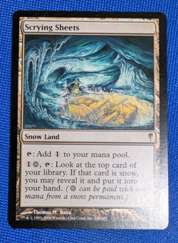 SCRYING SHEETS, Coldsnap, Snow Land, Magic the Gathering, MTG - Image 1