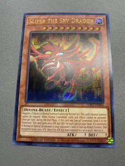 Yu-Gi-Oh! Slifer The Sky Dragon Ultra Rare Limited Edition LDK2-ENS01 MP - Image 1