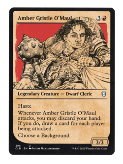 MTG-Amber Gristle O'Maul (Showcase)-Battle for Baldur's Gate--Near Mint-NonFoil - Image 1
