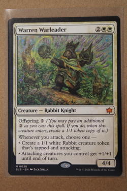 Warren Warleader Bloomburrow Regular MTG TCG Near Mint - Image 1