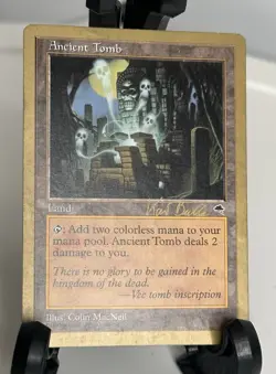 MTG Ancient Tomb - 1999 Kai Budde (TMP) - World Championship Decks - Image 1