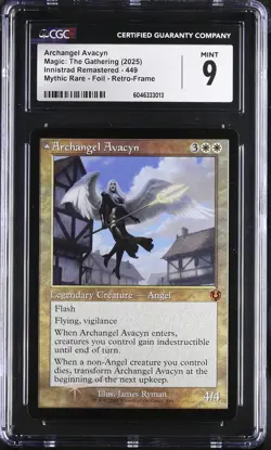 ARCHANGEL AVACYN Innistrad Remastered Retro Frame Foil Mythic CGC 9 MTG EDH - Image 1