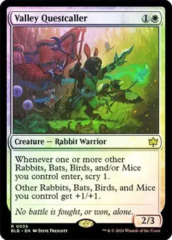 MTG-Valley Questcaller Bloomburrow(NM-FOIL)#36 - Image 1