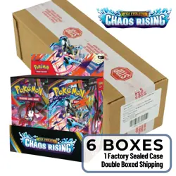 Pokemon Chaos Rising Booster 6 Box Case Factory Sealed Case PRESALE 5/22/26 - Image 2