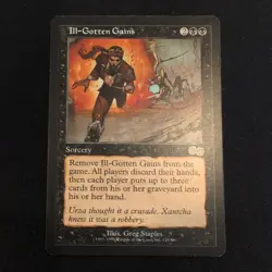 MTG Ill-Gotten Gains Urza's Saga Regular LP - Image 1