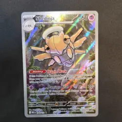 Pokemon Shedinja 144/132 Me01: Mega Evolution Illustration Rare Holo Card 2025 - Image 1