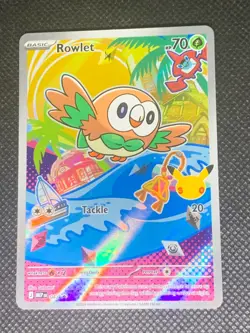 Rowlet MEP043 - First Partner Promo Pokemon Card - NM - Image 1