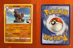 HISUIAN ARCANINE 084/196 RARE PRIZE PACK SERIES CARDS POKEMON NEAR MINT - Image 1