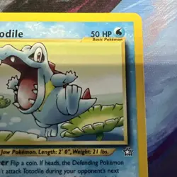 Totodile 81/111 Neo Genesis Regular Common Vintage TCG Pokemon Card MP - Image 5