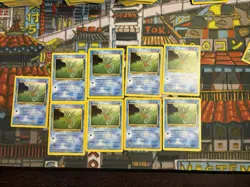 HORSEA - 49/62 - Fossil - Pokemon Card (x9) - Common - Vintage - Set Of 9 💎🔥 - Image 1