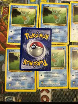 HORSEA - 49/62 - Fossil - Pokemon Card (x9) - Common - Vintage - Set Of 9 💎🔥 - Image 4