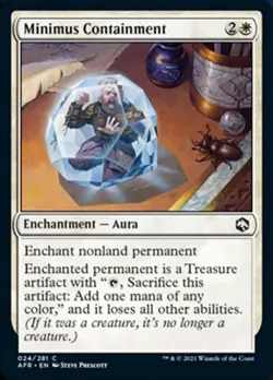 Minimus Containment -Foil Light Play MTG Adventures in the Forgotten Realms - Image 1