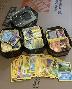 Pokemon Card Storage Unit Find X400 Cards With 1st Edition, Vintage, And Holos - Image 1