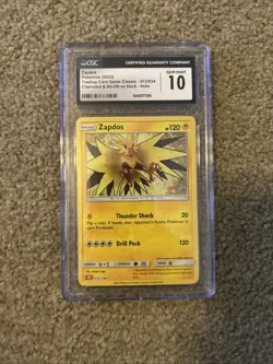 Pokemon Zapdos 2023 Trading Card Game Classic 012/034 Holo CGC 10 - Image 1