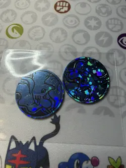 2x Alolan Ninetales Coin Pokemon Card TCG Collector Coins - Image 1