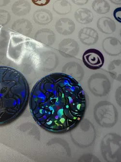 2x Alolan Ninetales Coin Pokemon Card TCG Collector Coins - Image 2