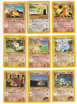 Pokemon Gym Challenge COMPLETE SET Common Vintage WOTC 43 Card Lot MP-NM - Image 2