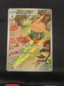 Pokemon TCG Appletun 211/191 Surging Sparks Full Art Holo Card Illustration Rare - Image 1
