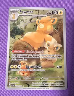 Pokemon Pawmot TCG Scarlet & Violet Base Set Illustration Rare Card 209/198 NM - Image 1