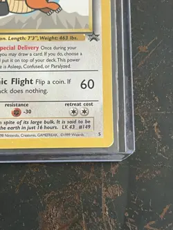 1999 Pokemon TCG Dragonite Card WB Stamped Movie Promo #5 WOTC Black Star NM - Image 5