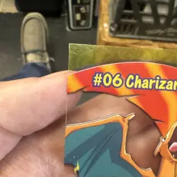 Topps Pokemon TV Animation Charizard #06 Clear Card - Image 3