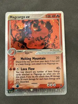 Pokemon TCG Magcargo EX Dragon Rare Holo Card 95/97, Near Mint Condition - Image 1