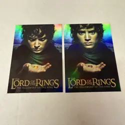 Lord of the Rings Fellowship Ring FOTR - Bonus Foil Box Topper Set of 2 Cards - Image 1