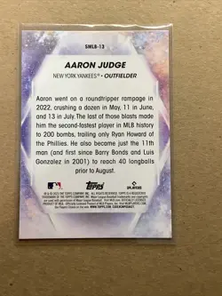 Aaron Judge Stars of MLB Foil Card 2023 Topps Series 1 #SMLB-13 NY Yankees A-41 - Image 2