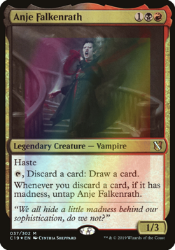 MTG Anje Falkenrath Foil ** Commander 2019 Oversized ** English (NM) - Image 1