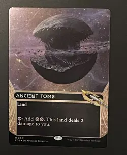 Edge of Eternities: Stellar Sights #1 Ancient Tomb (0001) (Borderless) Foil MTG - Image 1