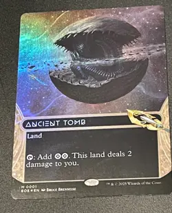 Edge of Eternities: Stellar Sights #1 Ancient Tomb (0001) (Borderless) Foil MTG - Image 2