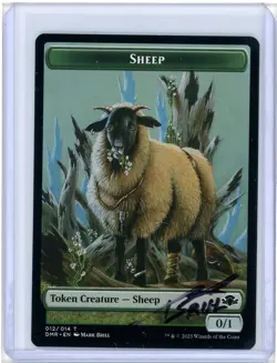 Sheep Token Signed Artist Proof MTG (Last One) - Image 1