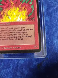 Wall of Fire Limited Edition ALPHA MTG Magic The Gathering - Image 4