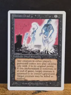 Wizards Animate Dead Unlimited MTG Magic the Gathering - Image 1
