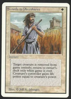 ***Unlimited Swords to Plowshares** MTG Unlimited Magic Kid Icarus - Image 1