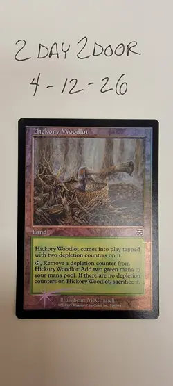 Mint/NM+ English - 1 x MTG Hickory Woodlot - Foil Mercadian Masques - Image 1