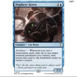 Displacer Kitten (REGULAR) x1 - MTG Mystery Booster 2 MB2 #27 - Image 1
