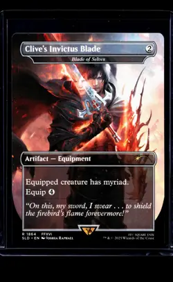 2025 MTG Magic The Gathering Secret Lair Final Fantasy Clive's Invictus Blade - Image 1