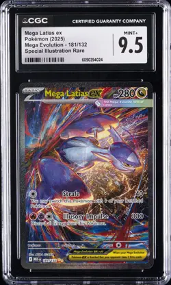 2025 MEGA LATIAS EX SPECIAL ILLUSTRATION RARE POKEMON MEGA EVOLUTION CGC 9.5 - Image 1
