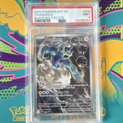 Pokemon Thundurus 209 Scarlet & Violet Promo Holo PSA 9 2025 - Image 1
